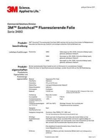 3M™ Scotchcal™ Fluoreszierende Folie 3485, Saturngelb, 610 mm x 45,72 m