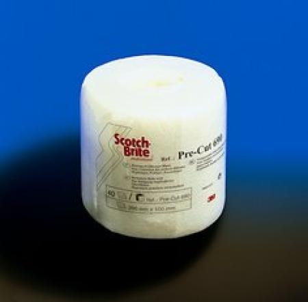 3M™ Scotch-Brite™ Universal Reinigungsvlies 690, Weiß, 200 mm x 100 mm, 40 Pads / Rolle, 6 Rollen / Karton
