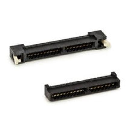 3M™ SPD08-140-L RB-TR, Speed Kartenstecker, 140-polig, SPD08 Serie, 0,8 mm, 0,76 µm Au, Schwarz