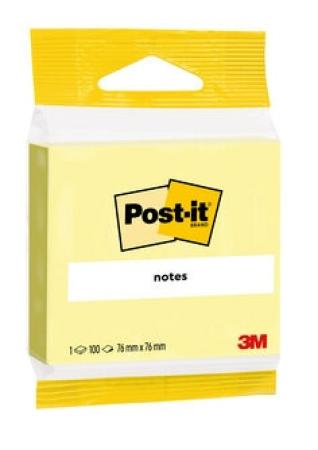 Post-it® Notes, Gelb, 76 mm x 76 mm, 100 Blatt/Block, 1 Block/Packung, 100% PEFC SGSCH-PEFC-COC-110078