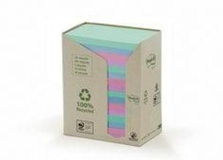 Post-it® Recycling Notes, farbig, 76 x 127 mm, 16 Blöcke à 100 Blatt