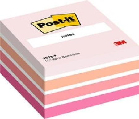 Post-it® Notes Würfel, Pink, 76 mm x 76 mm, 450 Blatt/Block, 1 Block/Packung, 100% PEFC SGSCH-PEFC-COC-110078