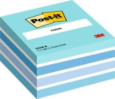 Post-it® Notes Würfel, Blau, 76 mm x 76 mm, 450 Blatt/Block, 1 Block/Packung, 100% PEFC SGSCH-PEFC-COC-110078
