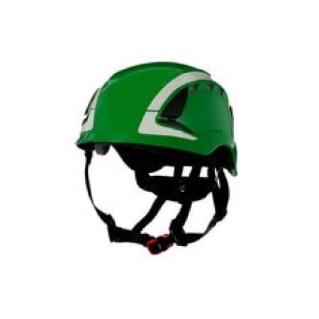 3M™ SecureFit™ Schutzhelm X5000, belüftet, reflektierend, CE, Grün, X5004V-CE