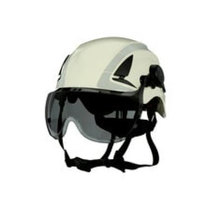 3M™ SecureFit™ Kurzvisier für Schutzhelme der Serien X5, X5000 und X5500, grau, Antibeschlag-/Antikratz-Beschichtung, Polycarbonat, X5-SV02-CE