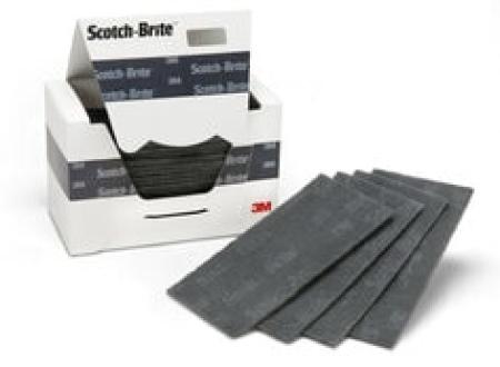 3M™ Scotch-Brite™ Handpad 76, Schwarz, 95 mm x 158 mm, 4 x 10 Stück / Karton