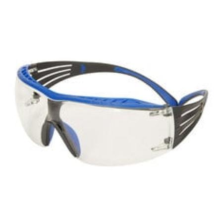 3M™ SecureFit™ 400X Schutzbrille, blau/graue Bügel, Scotchgard™ Anti-Fog-/Antikratz-Beschichtung (K&N), transparente Scheibe, SF401XSGAF-BLU-EU, 20 pro Packung