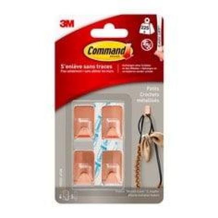 Command™ Metallhaken Größe S, Kupferfarbe, 17032C-4ES, 4 Haken, 5 Strips