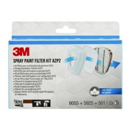 3M™ Filterkit für Farbspritzarbeiten, 6002PRO1, A2P2, 1 Set