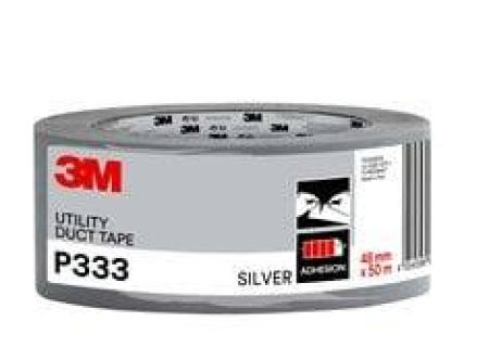 3M™ Gewebeklebeband P333, SILBER, 48 mm x 50 m, 1 Rolle/Packung