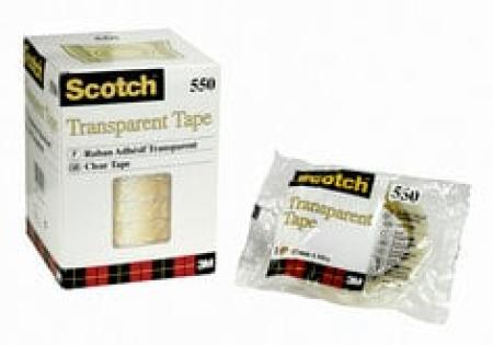 Scotch® Transparentes Klebeband 550, 15 mm x 66 m, 10 rollen
