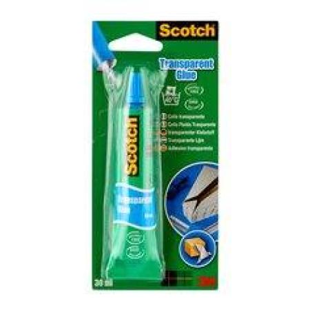 Scotch®transparenter lösemittelfreier Kleber für den Haushalt 30 ml, 1 Tube/Packung