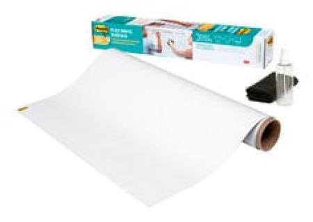 Post-it® Flex Write Whiteboard Folie, für Whiteboard Marker und Permanent Marker, Weiß, 60.9 cm x 91.4 cm, 1 Rolle/Packung