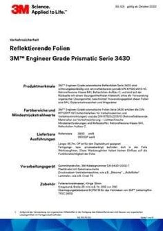 3M™ Engineer Grade Prismatic Reflexfolie 3432, Rot, 914 mm x 45,7 m