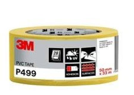 3M™ PVC-Klebeband P499, 50 mm x 33 m, 1 Rolle/Packung