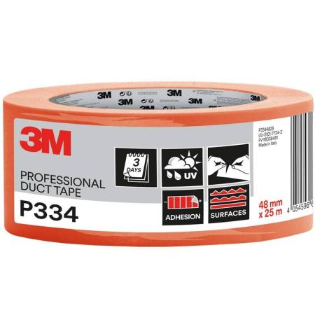 3M™ Gewebeklebeband P334, 48 mm x 25 m, 1 Rolle/Packung