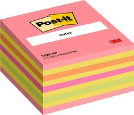 Post-it® Notes Würfel, Verschiedene Farben, 76 mm x 76 mm, 450 Blatt/Block, 1 Block/Packung, 100% PEFC SGSCH-PEFC-COC-110078