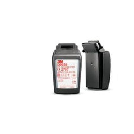 3M™ Secure Click™ Hard Case Partikelfilter zum Schutz vor Fluorwasserstoff und vor organischen Dämpfen und sauren Gasen unter Grenzwert, P3 R, D9038