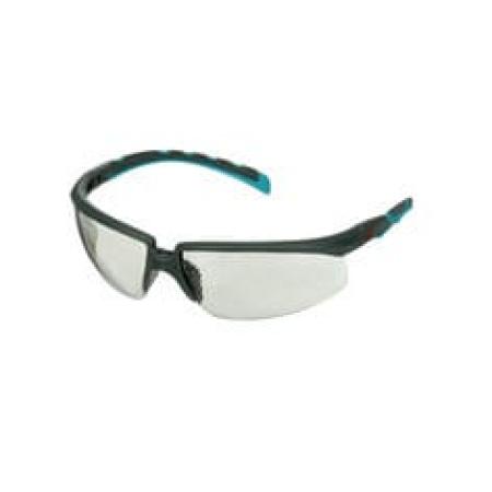 3M™ Solus™ Serie 2000, S2007SGAF-BGR, grau/türkise Bügel, Scotchgard™ Anti-Fog-Beschichtung, für innen/außen, graue Anti-Fog-Antikratz-Scheibe, 20 pro Packung