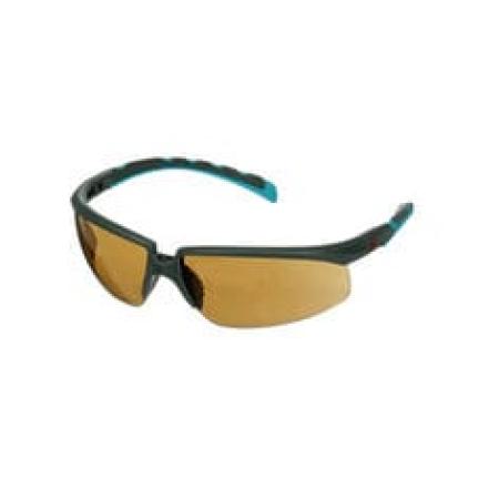 3M™ Solus™ Serie 2000, S2005SGAF-BGR, grau/türkise Bügel, Scotchgard™ Anti-Fog-Beschichtung, braune Anti-Fog-Antikratz-Scheibe, 20 pro Packung