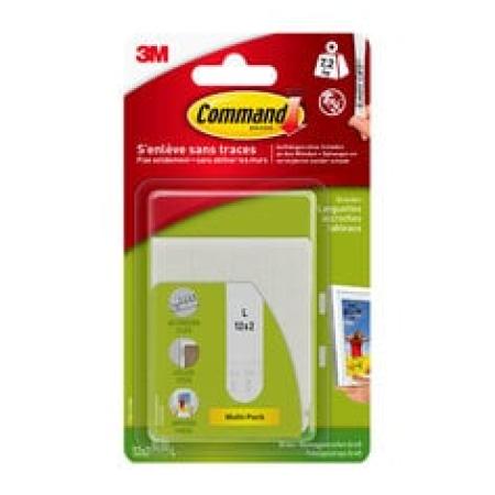 Command™ Bilder-Montagestreifen 17206-12, Größe: L, Weiß, 12 Sets, 7,2 kg