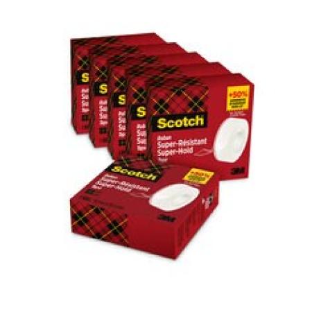 Scotch® Super-Hold Secure Tape, 6 Rollen, 19 mm x 25,4 m