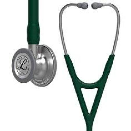 3M™ Littmann® Cardiology IV™ Stethoskop für die Diagnose, 6155, Bruststück in Standardausführung, dunkelgrüner Schlauch, Schlauc