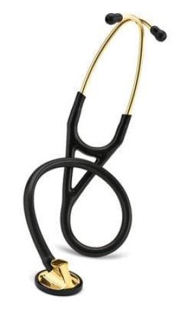 3M™ Littmann® Master Cardiology™, 2175, schwarz, 69 cm Schlauchlänge, 1 Stk., Black- Edition, Messing- Edition
