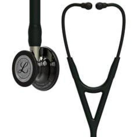 3M™ Littmann® Cardiology IV™ Stethoskop für die Diagnose, 6204, hochglänzendes Smoke-Finish Bruststück, schwarzer Schlauch, cham