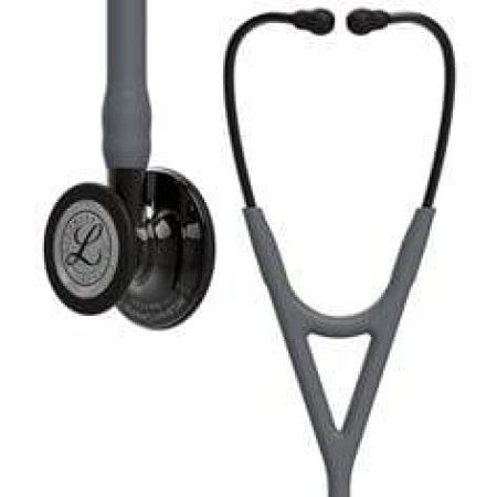 3M™ Littmann® Cardiology IV™ Stethoskop für die Diagnose, 6238, hochglänzendes, Smoke-Finish Bruststück, grauer Schlauch, Schlau