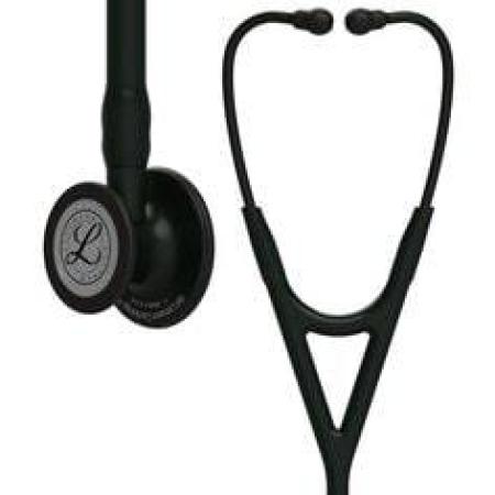 3M™ Littmann® Cardiology IV™ Stethoskop für die Diagnose, 6163, Black-Edition Bruststück, Schlauch, Schlauchanschluss und Ohrbüg