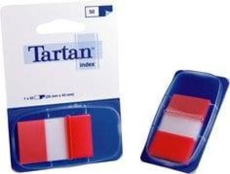 Tartan™ Index 6805-1EU,  25,4 x 43,2 mm, rot, 1 x 50 Haftstreifen im Spender