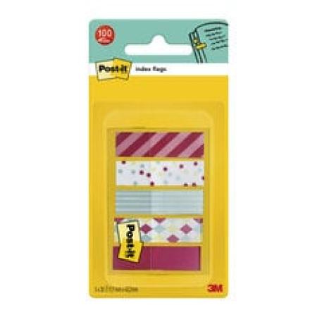 Post-it® Index Haftstreifen, Mini, Candy Collection, 11.9 mm x 43.2 mm, 100 Haftstreifen/Spender, 1 Spender/Packung
