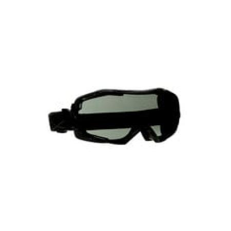 3M™ GoggleGear™ 6000 Vollsicht-Schutzbrille, schwarzer Rahmen, Scotchgard™ Anti-Fog-/Antikratz-Beschichtung (K&N), graue Scheibe, GG6002SGAF-BLK-EU, 10 pro Packung