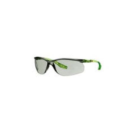 3M™ Solus™ CCS Schutzbrille, limettengrüne Bügel, Scotchgard™ Anti-Fog-/Antikratz-Beschichtung (K&N), graue Scheibe für innen/außen, SCCS07SGAF-GRN-EU, 20 pro Packung