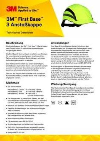 3M™ First Base™ 3 Anstoßkappe Flame Retardant, Marineblau, Mikro-Schirm, 25 mm, 20 Stk./Karton 2021726