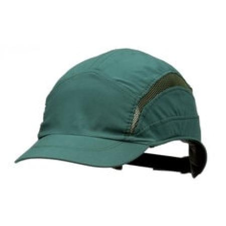 3M™ First Base™ 3 Anstoßkappe 2030596, Classic, Dunkelgrün, verkürzter Schirm, 55 mm