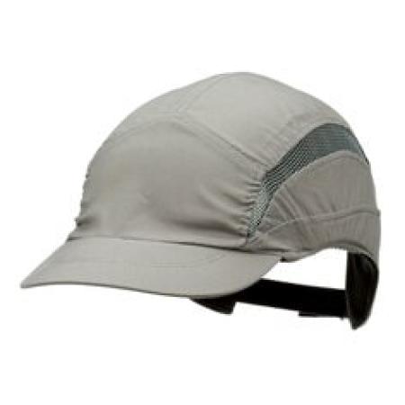 3M™ First Base™ 3 Anstoßkappe 2030607, Classic, Grau, verkürzter Schirm, 55 mm