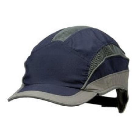 3M™ First Base™ 3 Anstoßkappe 2031216, Elite, Marineblau/Grau, verkürzter Schirm, 55 mm