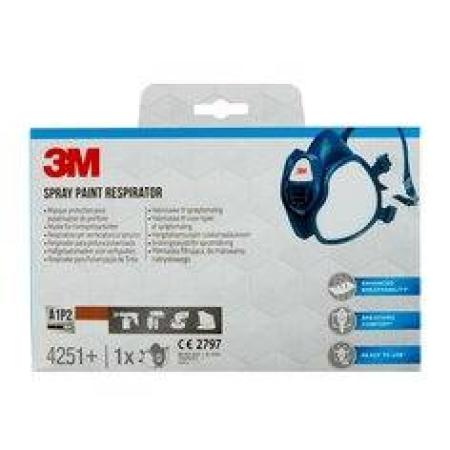 3M™ Maske für Farbspritzarbeiten 4251+, A1P2, 1 pro Packung