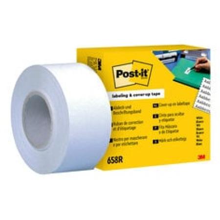 Post-it® Abdeck- und Beschriftungsband 658R, 25,4 mm x 17,7 m, weiß, 1 Rolle