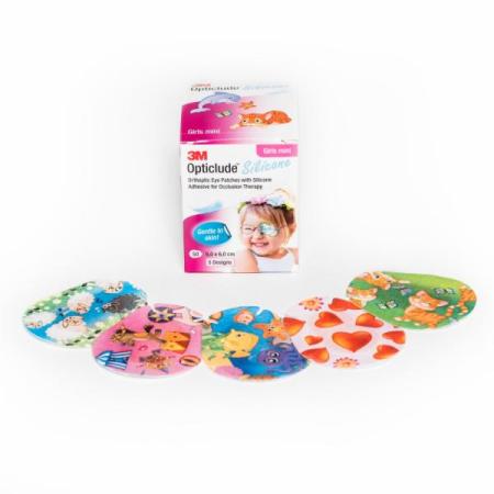 3M™ Opticlude™ Silicone Augenpflaster 2737 PG, Mini, Mädchen, 5 cm × 6 cm, 50/Box