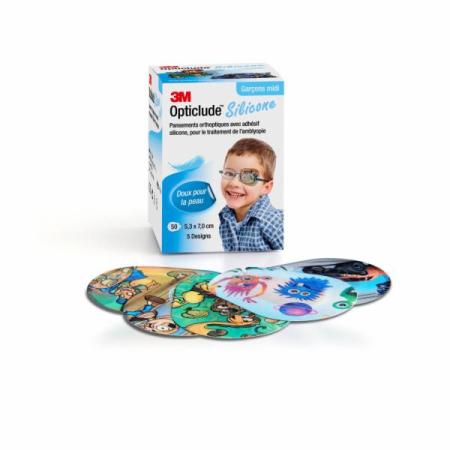 3M™ Opticlude™ Silicone Augenpflaster 2738 PB, Midi, Jungen, 5,3 cm × 7 cm, 50/Box