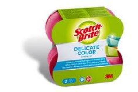 Scotch-Brite® Delicate Color Comfort nicht kratzender Reinigungsschwamm, 2 Stück pro Packung