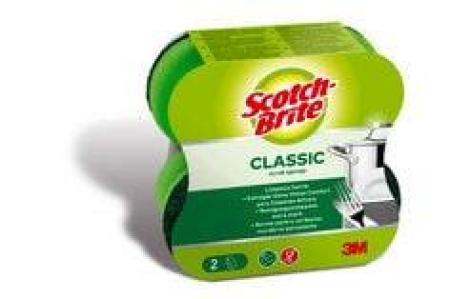 Scotch-Brite® Classic Comfort Reinigungsschwamm, 2 Stück pro Packung