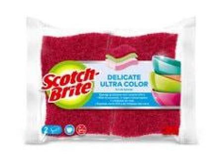 Scotch-Brite® Delicate Color Ultra nicht kratzender Reinigungsschwamm, 2 Stück pro Packung