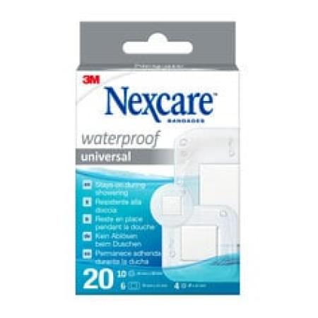 Nexcare™ Waterproof Universal Pflaster, assortiert, 20/Packung
