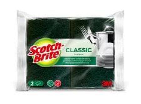 Scotch-Brite® Classic Reinigungsschwamm, 2 Stück pro Packung
