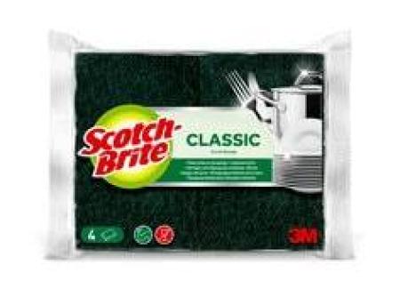 Scotch-Brite® Classic Reinigungsschwamm, 4 Stück pro Packung