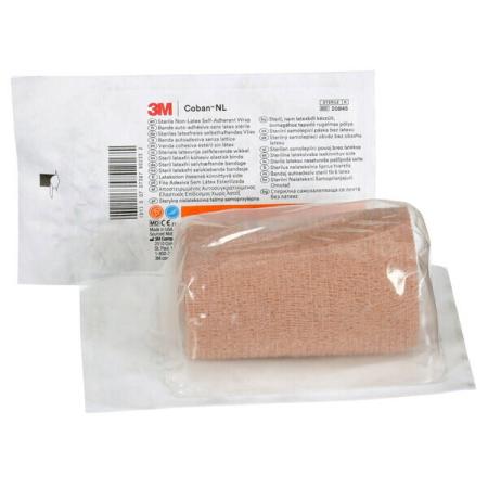 3M™ Coban™ NL latexfreier selbsthaftender Stütz- und Fixierverband, 2084S, beige, 10 cm x 4,5 m (gedehnt), 18 / CV, steril